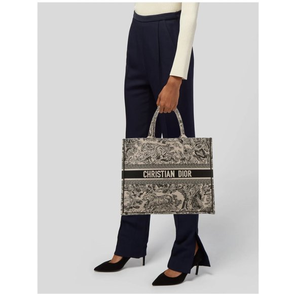 Dior Large Toile de Jouy Book Tote - Picture 2 of 5